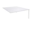 Burocean Aéris - Componente de mesa - rectangular - blanco perla - blanco base