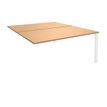 Burocean Aéris - Componente de mesa - rectangular - verde haya - blanco base