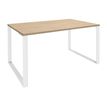 Burocean Urban - Escritorio - cuadrado - roble claro - blanco base