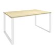 Burocean Urban - Mesa - rectangular - arce - blanco base