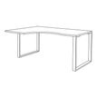 0404000123286-Bureau compact LOFTER - L160 cm - Retour à gauche - Plateau imitation Hêtre - pied Carbone - (pied de renfort obligat-P_400012328_4-1
