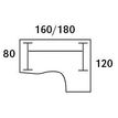 0404000123408-Bureau compact LOFTER - L180 cm - Retour à droite - Plateau imitation Hêtre - pied Carbone - (pied de renfort obligat-P_400012340_2-2