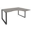 0404000123446-Bureau compact LOFTER - L180 cm - Retour à droite - Plateau imitation chêne gris - pied Carbone - (pied de renfort obligat-P_400012344_1-0