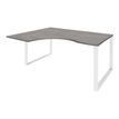 0404000123576-Bureau compact LOFTER - L180 cm - Retour à gauche - Plateau imitation chêne gris - pied Blanc - (pied de renfort obligat-P_400012357_1-0