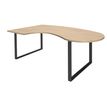 Burocean Steely Manager - Mesa - roble claro - blanco base