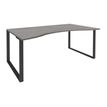 0404000123941-Bureau vague symétrique LOFTER - L180 cm - Plateau imitation chêne gris - pied Carbone-P_400012394_1-0
