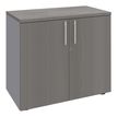 Burocean PRO - Aparador - 2 Puertas - madera aglomerada - aluminio, roble gris
