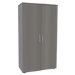 Burocean PRO - Aparador - 4 baldas - 2 Puertas - madera aglomerada - aluminio, roble gris