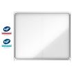 Nobo - Tablón de anuncios incorporado - montaje en pared - 15 x A4 - acero - magnético - blanco