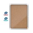 Nobo - Tablón de anuncios incorporado - montaje en pared - 4 x A4 - corcho - no magnético - corcho