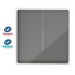 Nobo Premium Plus - Tablón de anuncios - montaje en pared - 925 x 970 mm - 12 x A4 - fieltro