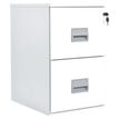 Pierre Henry Soho - Armario de relleno vertical - 2 cajones - acero - blanco