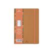 Oberthur Carmen - Cuaderno - A5 - 100 hojas / 200 páginas - papel marfil - ruled - hazelnut cover - sintético