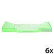 Exacompta Classic Linicolor COMBO MIDI - Bandeja carta - para A4 Plus - glossy transparent anise green (paquete de 6)