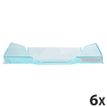 Exacompta Classic Linicolor COMBO 2 - Bandeja carta - para A4 - glossy transparent turquoise (paquete de 6)