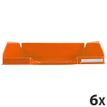 Exacompta Classic Iderama COMBO 2 - Bandeja carta - para A4 - naranja brillante (paquete de 6)