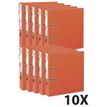 Exacompta Prem'Touch - Archivaor de anillas - ancho de la espina: 80 mm - para A4 Maxi - capacidad: 760 hojas - naranja (paquete de 10)
