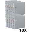 Exacompta Prem'Touch - Archivaor de anillas - ancho de la espina: 80 mm - para A4 Maxi - capacidad: 760 hojas - gris oscuro (paquete de 10)