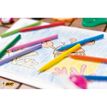 3270220000358-BIC Kids Plastidecor - 18 Craies de coloriage à la cire - couleurs vives--2