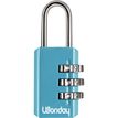 Wonday - Cadenas à combinaison 3 chiffres - 20 mm - bleu