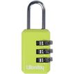 Wonday - Cadenas à combinaison 3 chiffres - 20 mm - vert