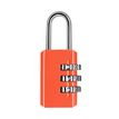 3701254716941-Wonday - Cadenas à combinaison 3 chiffres - 20 mm - orange--0