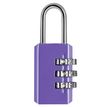 Wonday - Cadenas à combinaison 3 chiffres - 20 mm - violet