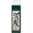 4005401671152-Faber-Castell Pitt Artist - Pack de 4 feutres à l'encre de Chine - noir--0