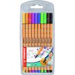 4006381217842-STABILO Point 88 - Pack de 10 feutres fins - 0.4 mm - couleurs assorties--0