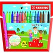 STABILO Trio A-Z - Rotulador de punta de fibra - colores surtidos - medio (paquete de 18)