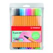 STABILO Point 88 - 15 Feutres fins - 0.4 mm - couleurs pastels assorties