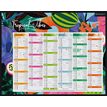 Bouchut - Bank calendar - montaje en pared - 2023 - exotic - 6 meses para ver - mini - 265 x 210 mm - fecha
