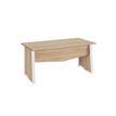 Bureau MAMBO - 160 cm - Pieds panneaux - Chêne Sonoma/blanc
