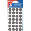 APLI kids - Etiqueta autoadhesiva - para documents, schedules, inventories, creative hobbies - gris (paquete de 168)
