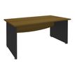 Burocean Dual - Escritorio - rectangular - nogal - antracita base