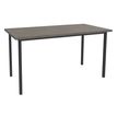 Burocean Réunion - Mesa - rectangular - roble gris - aluminio base