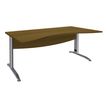 Burocean Idra - Escritorio - wavy rectangular - aluminio base