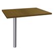 Burocean - componente de escritorio - rectangular - nogal