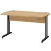 Gautier office JAZZ+ - Escritorio - rectangular - antracita gris, bocage oak