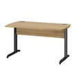 Gautier office JAZZ+ - Escritorio - rectangular - gris antracita, bocage oak