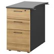3483601225626-Caisson bout de bureau JAZZ+ - Profondeur 80 cm - 3 tiroirs - chêne du bocage--0