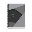 8421938517477-Dohe - Agenda 1 semaine sur 2 pages - 15x21 cm - noir--0