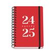 8421938517781-Dohe Grammar - Agenda scolaire - 2024-2025 - semainier - reliure à anneaux métalliques - A5 (148 x 210 mm) - rouge - po--0