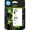 HP 305 - Paquete de 2 - negro, color (cian, magenta, amarillo) - original - cartucho de tinta - para Deskjet 23XX, 27XX, 28XX, 41XX, 42XX; DeskJet Plus 41XX; ENVY 60XX, 64XX; ENVY Pro 64XX