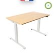 3760350281074-Bureau électrique UGO - L120x70cm - pieds blancs - plateau imitation chêne Stone-P_405113022_3-2