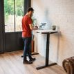 3760350281197-Bureau électrique UGO - L120x70cm - pieds noirs - plateau blanc laqué-P_405113025_3-2