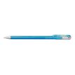 Pentel Hybrid Dual Metallic K110 - Bolígrafo - para madera - gris azulado, metallic blue and silver - tinta de gel - 1 mm - amplio