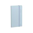 Quo Vadis Pastel - Libreta de direcciones - costura de separación - bolsillo - 88 x 170 mm - papel blanco - light blue cover