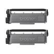 Brother TN2320 TWIN - Paquete de 2 - Alto rendimiento - negro - original - cartucho de tóner - para Brother DCP-L2500, L2520, L2560, HL-L2300, L2340, L2360, L2365, MFC-L2700, L2720, L2740