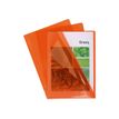 Exacompta Premium - Carpeta en forma de L - para A4 - naranja (paquete de 100)